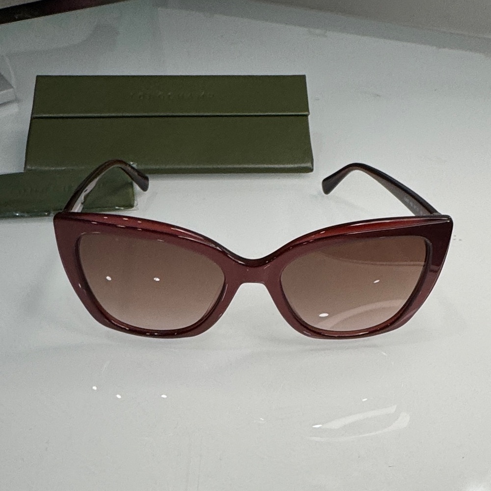 Longchamp Deep Red Cat-Eye Sunglasses